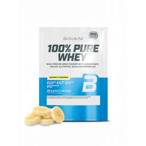 Proteinový srvátkový nápoj BIOTECH USA 28g, Pure Whey, banán